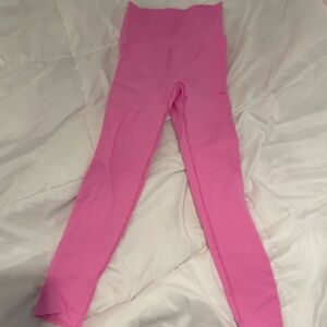 Vibrant Pink High-Waist Leggings